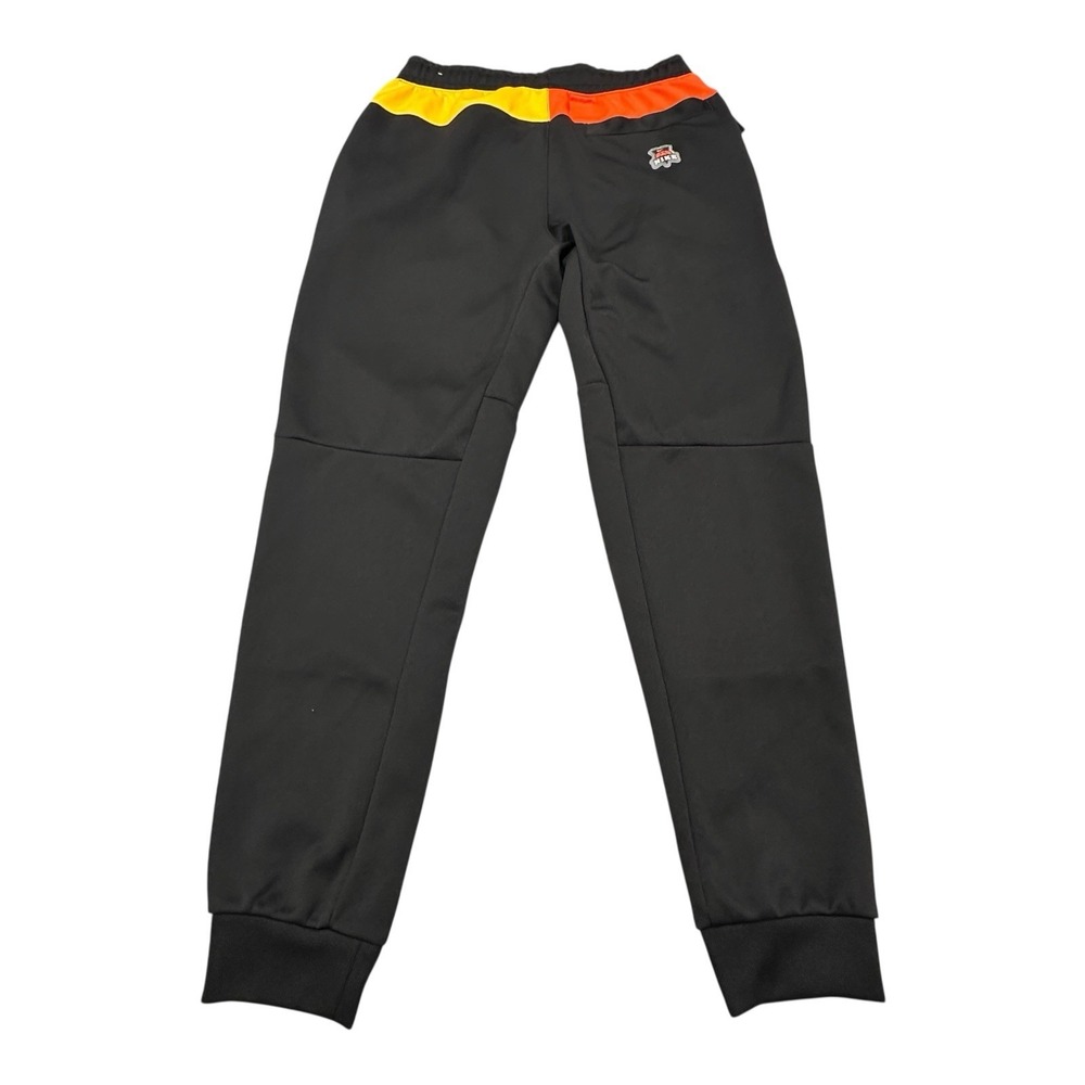NIKE Frenzy Jogger Pants‎ Small Mens Black Orange Yellow Skull Logo Basketball - Picture 8 of 14